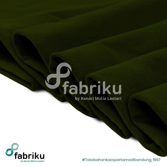 COTTON COMBED 24S 42" ARMY GREEN