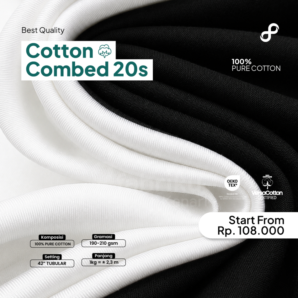 COTTON COMBED 20S 42" HITAM