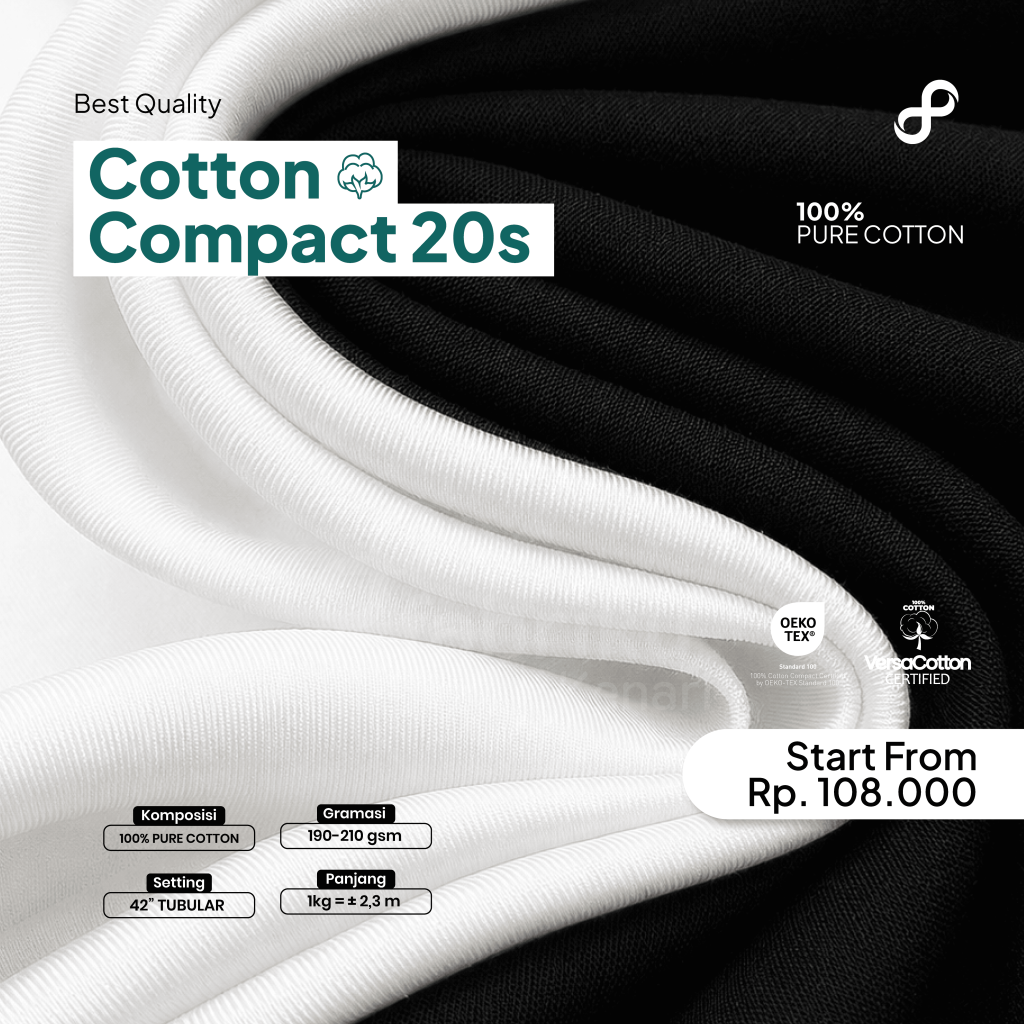 COTTON COMBED 20S 42" BIRU TUA