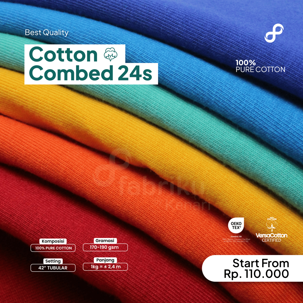 COTTON COMBED 24S 42" WHITE
